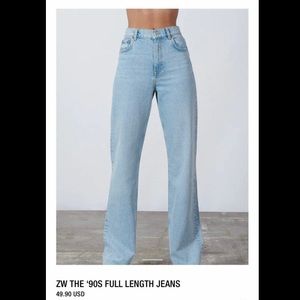 Zara 90s full length jean